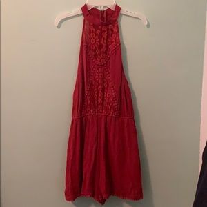 Love, Fire Rust Colored Romper Size Sp!!